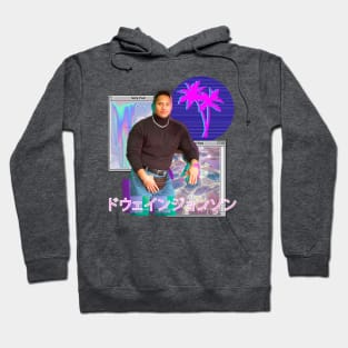 Dwayne Johnson Vaporwave Hoodie